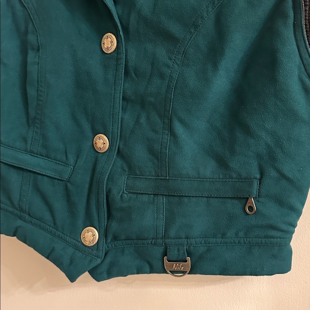 NILS Resort Collection Vest Women’s size 8 USA vintage teal - Picture 2 of 5